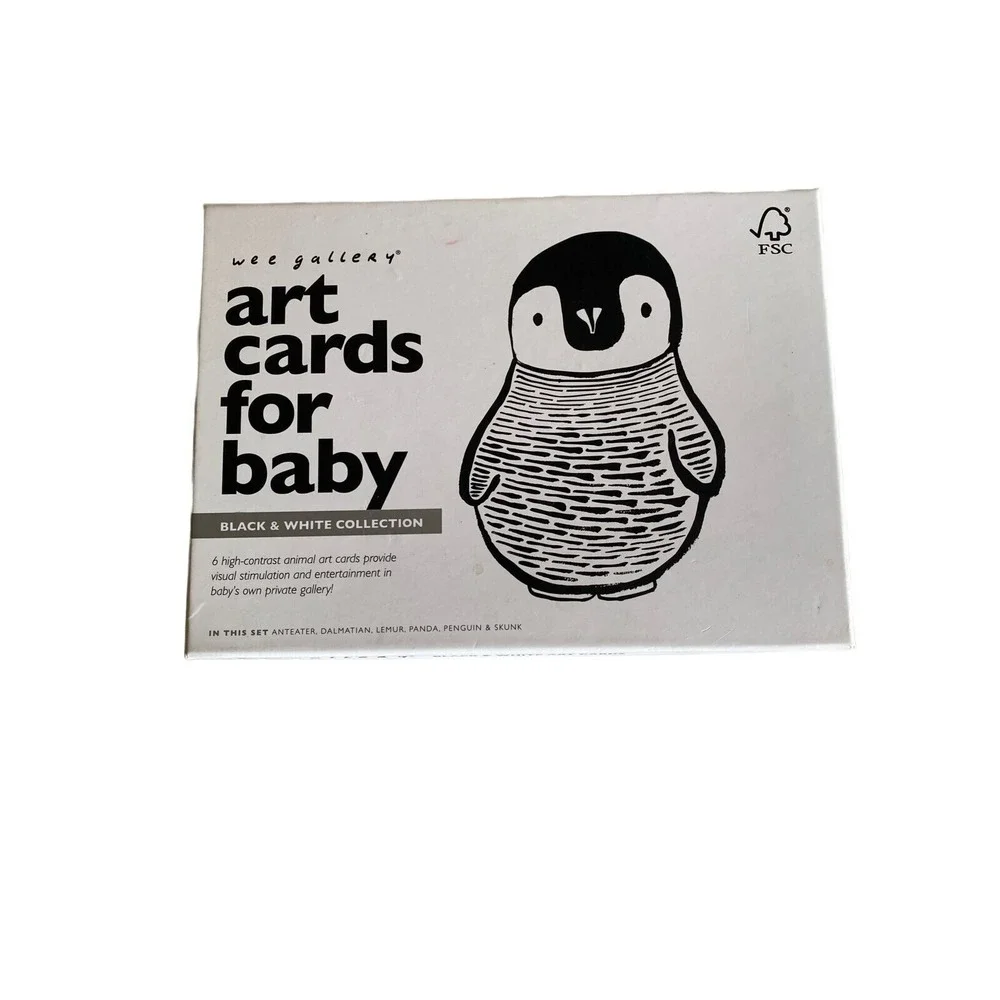Wee Gallery Art Cards For Baby Black & White Collection